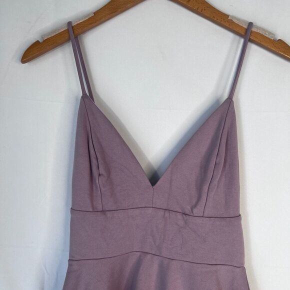 Windsor Violet Triangle Bodice High Low Layered Swirl Skirt Dress Size Small - Picture 3 of 12